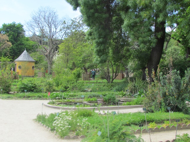 One of the many unique-themed garden plots.